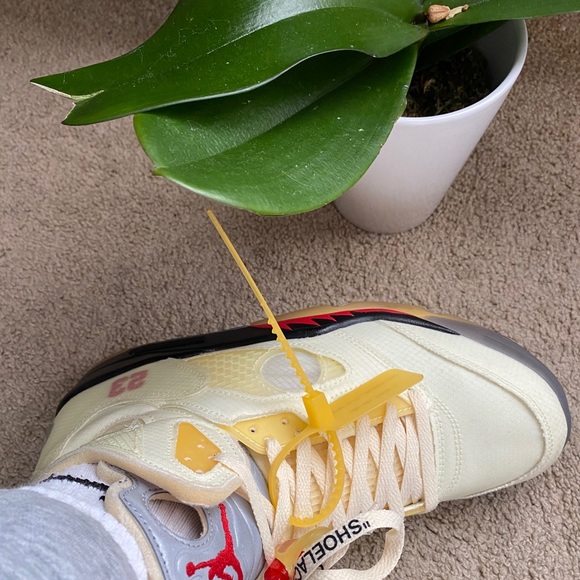 OFF-WHITE X Nike Air Jordan 5 Sail - Picture 13 of 15